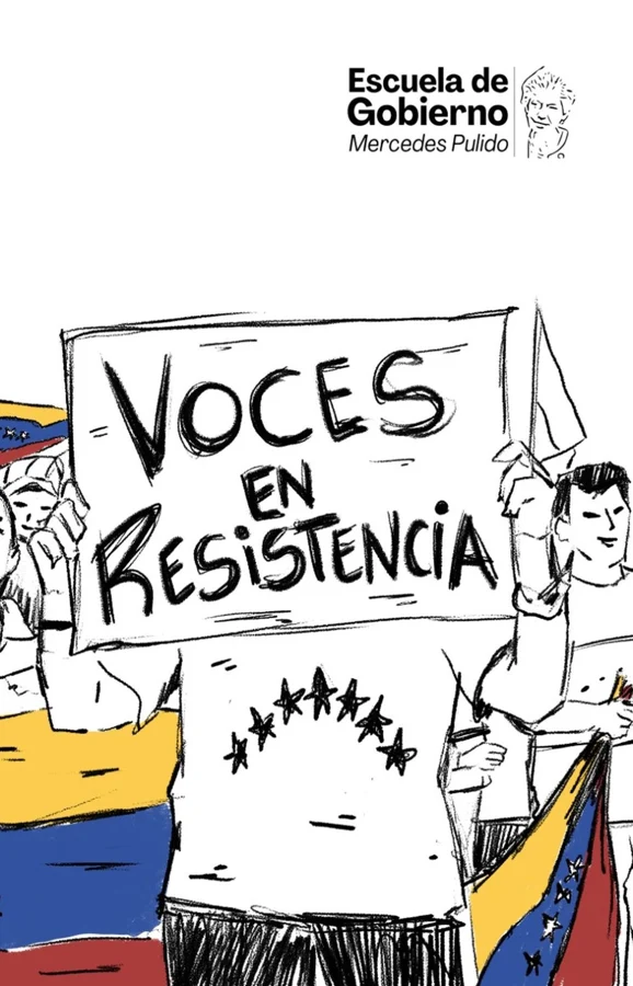 Portada original de Voces en resistencia, Escuela de Gobierno Mercedes Pulido